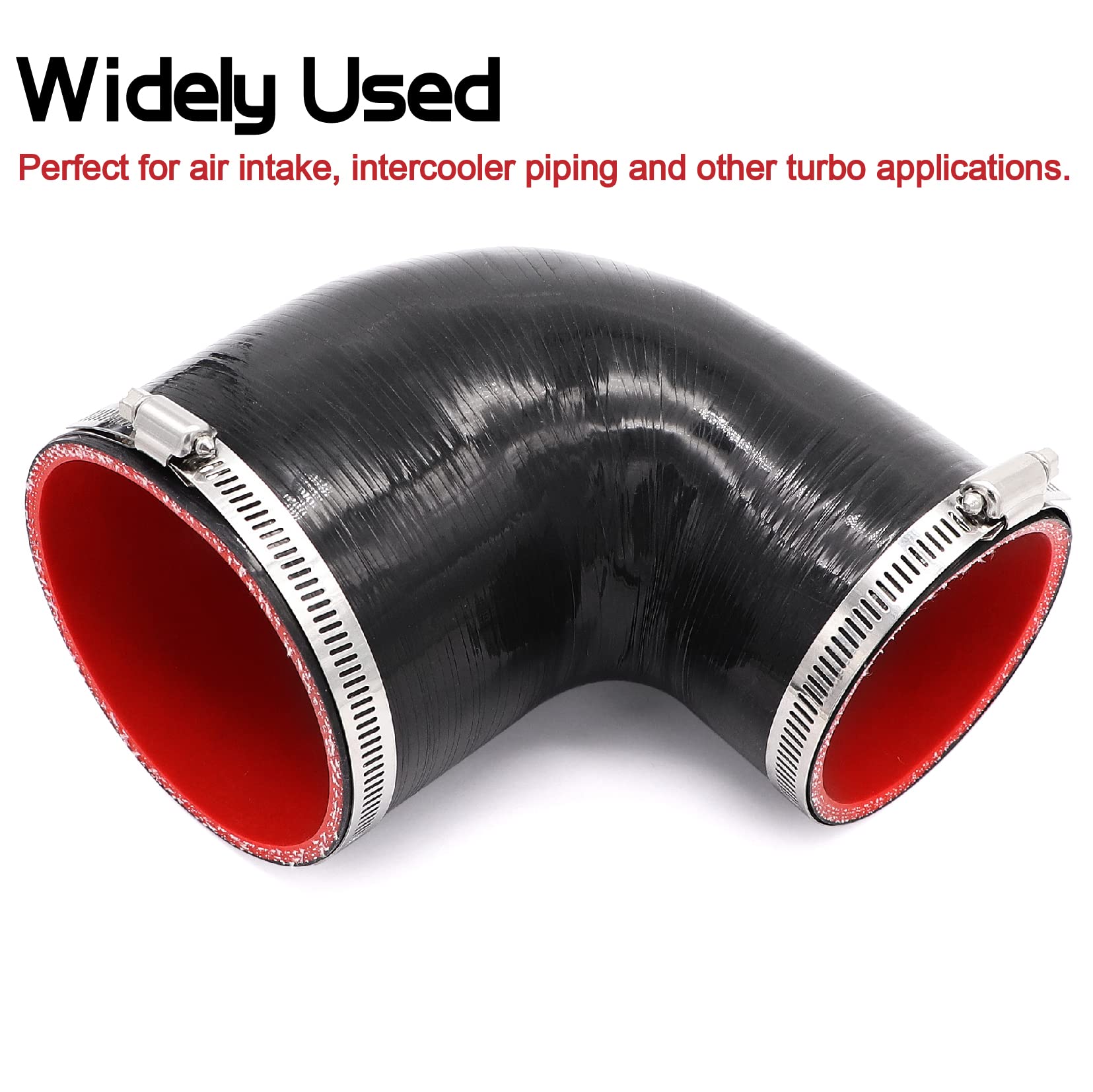Ruikarhop elbow fitted on marine hose showing corrosion-resistant application