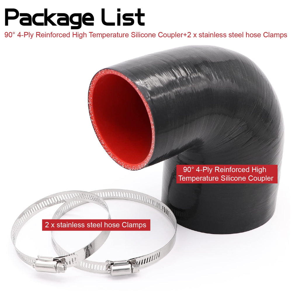 Ruikarhop elbow beside ruler to show 3-to-4 inch size for accurate planning