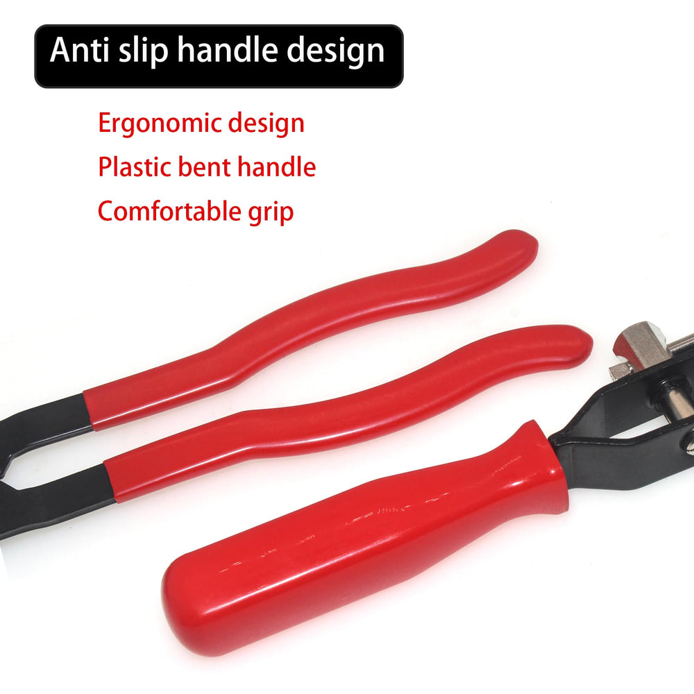 RUITONDA clamp sizes beside ruler showing scale and fit options