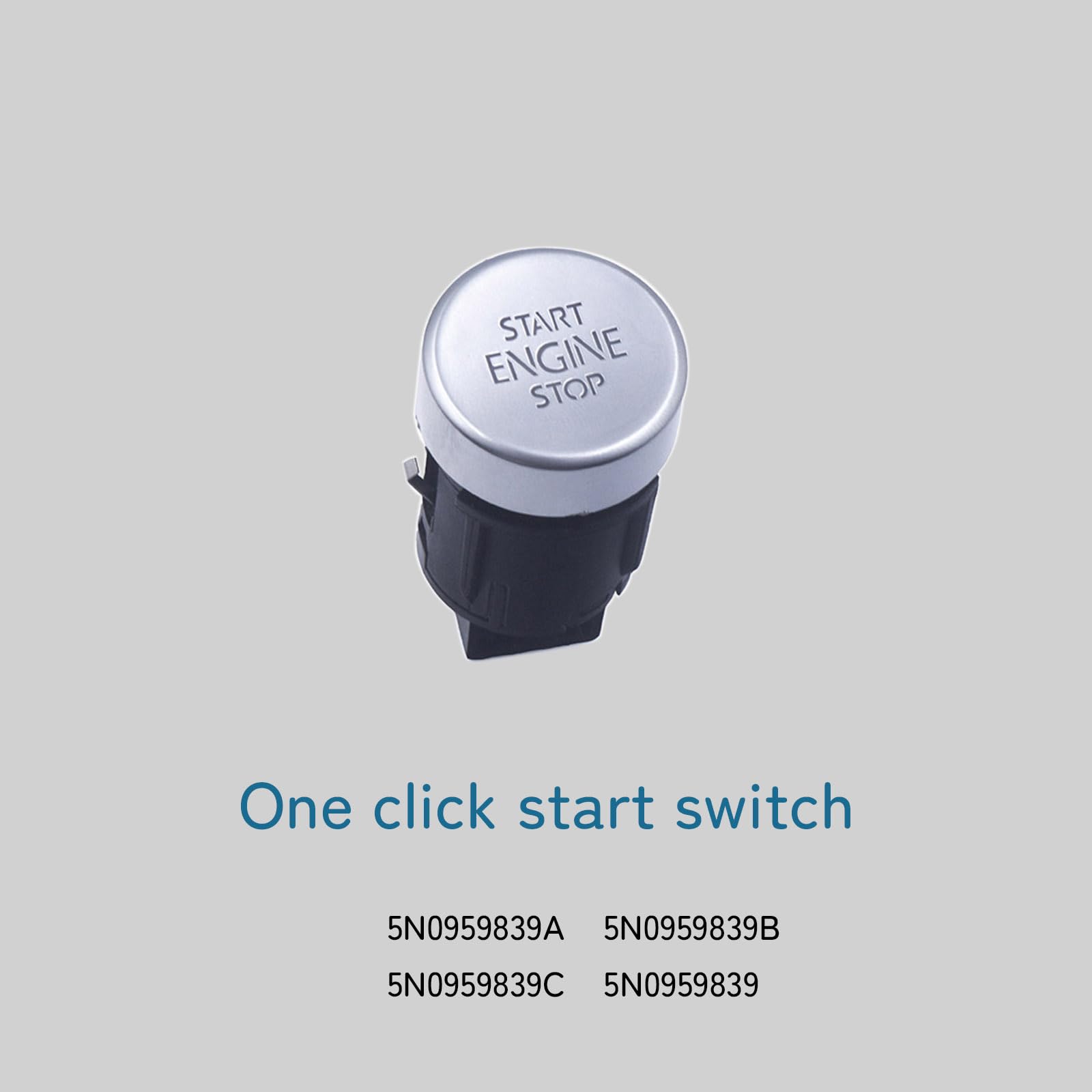 RuiWen start stop button close-up texture showing durable surface and tactile feedback