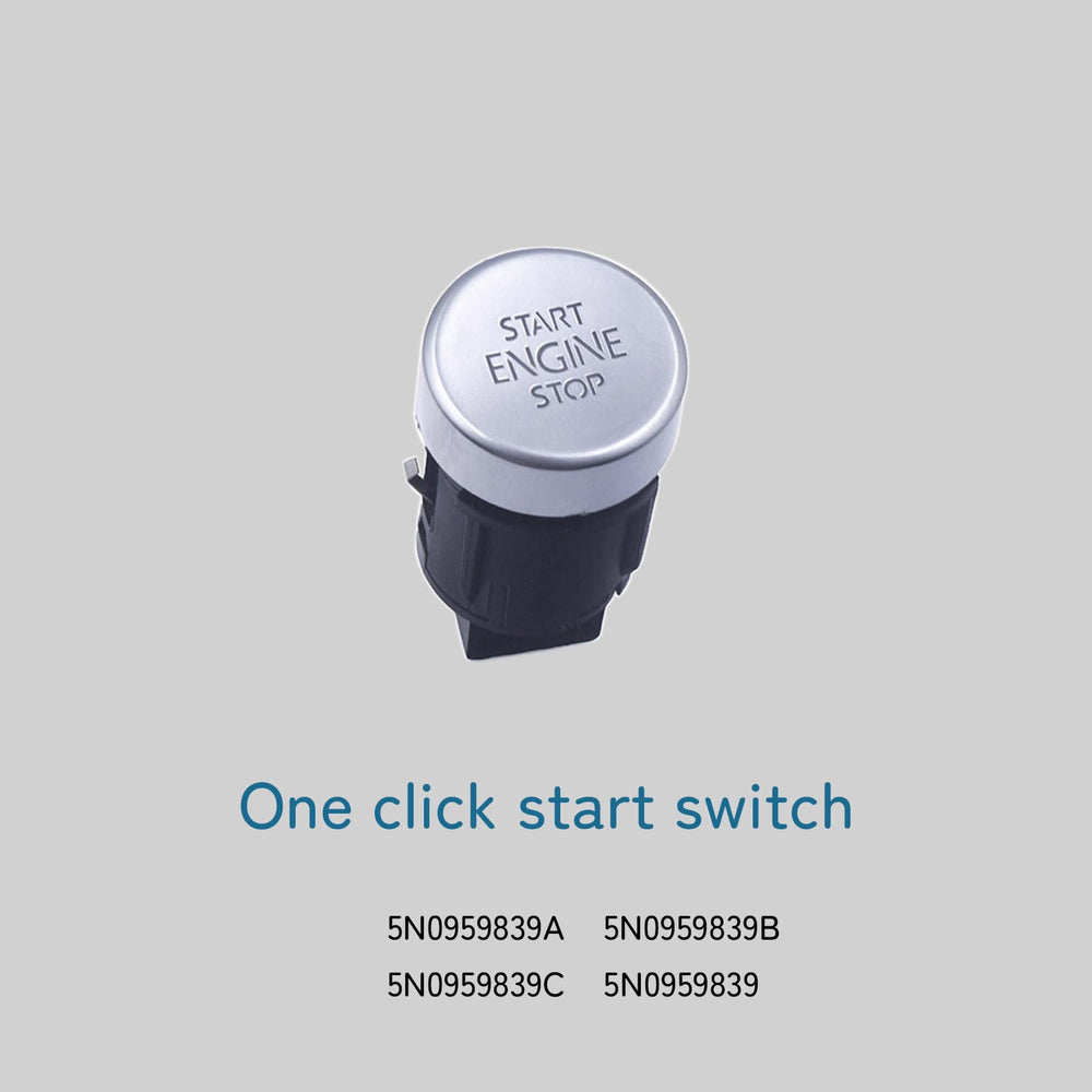 RuiWen start stop button close-up texture showing durable surface and tactile feedback
