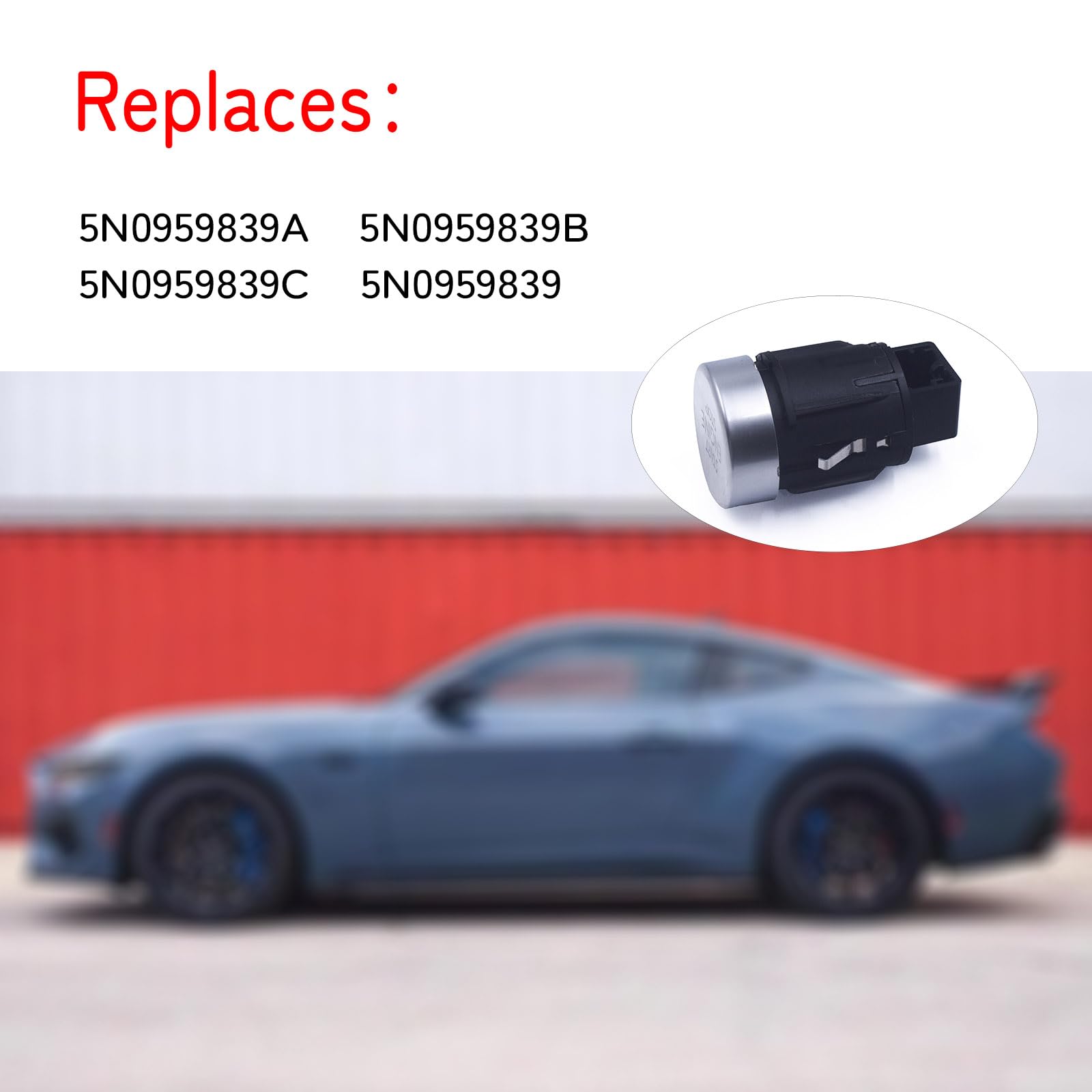 RuiWen start stop button side profile showing compact design and stable mounting