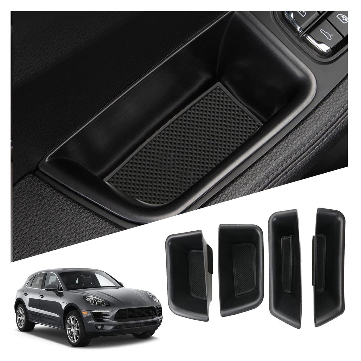 Ruiya front door tray organizer showing clean fit and easy access