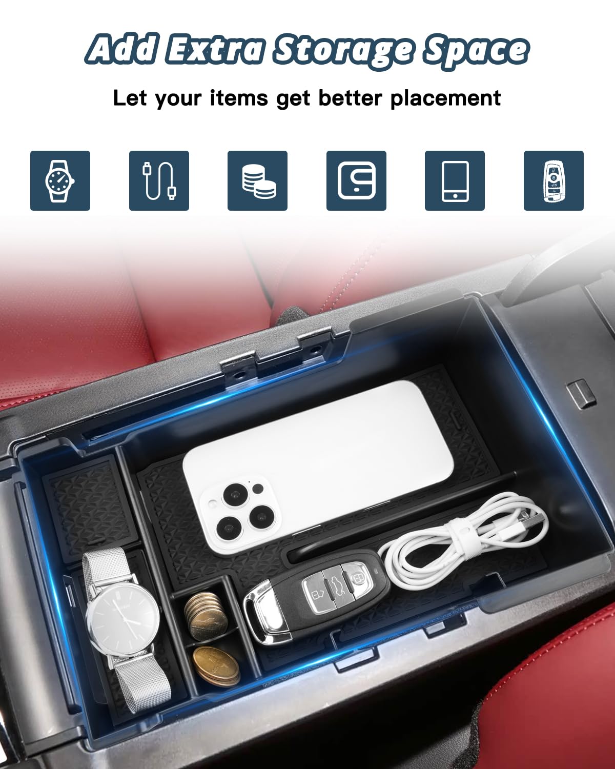 Ruiya side profile insert installed demonstrating preserved console function