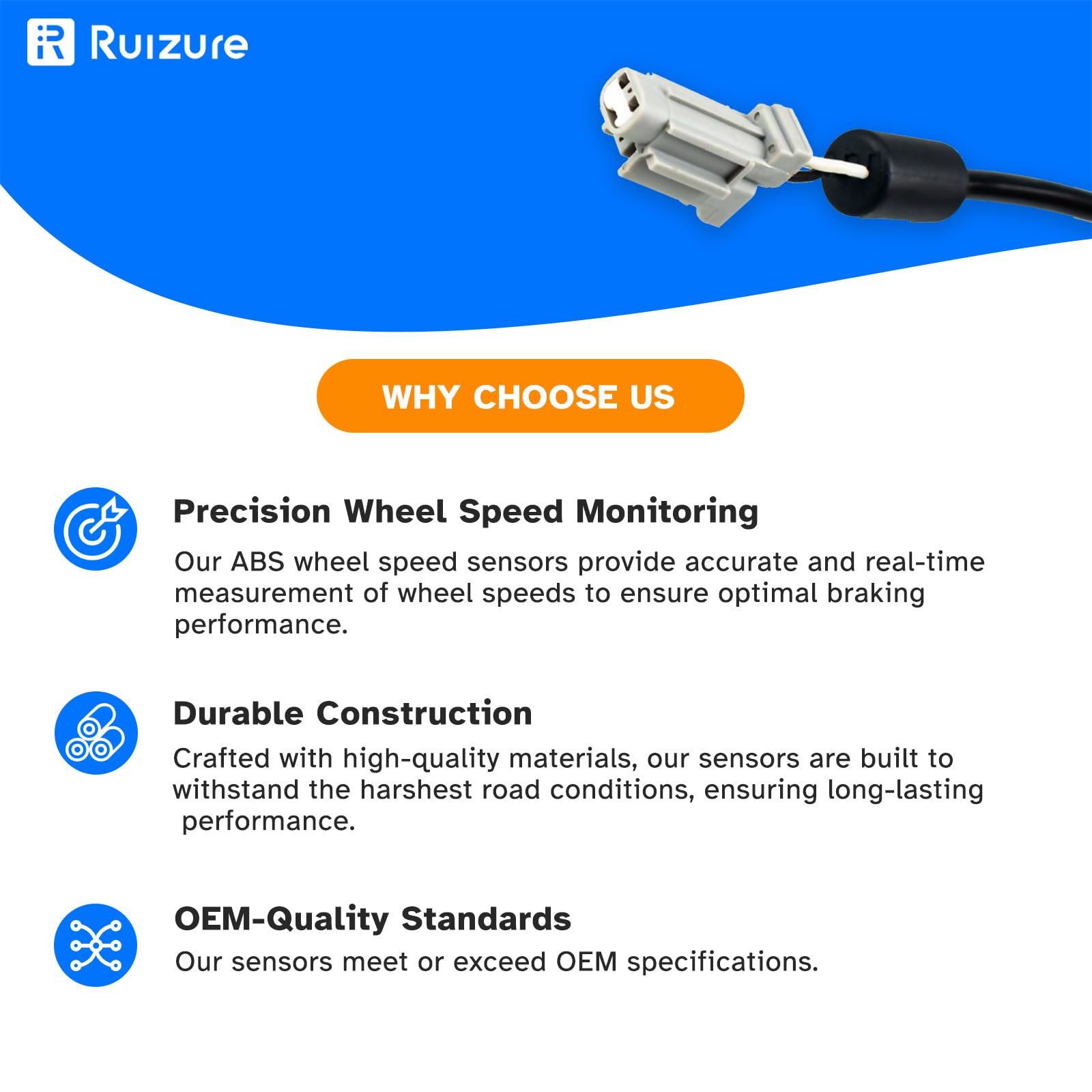 Ruizure sensor installed on Nissan hub demonstrating correct mounting and fit