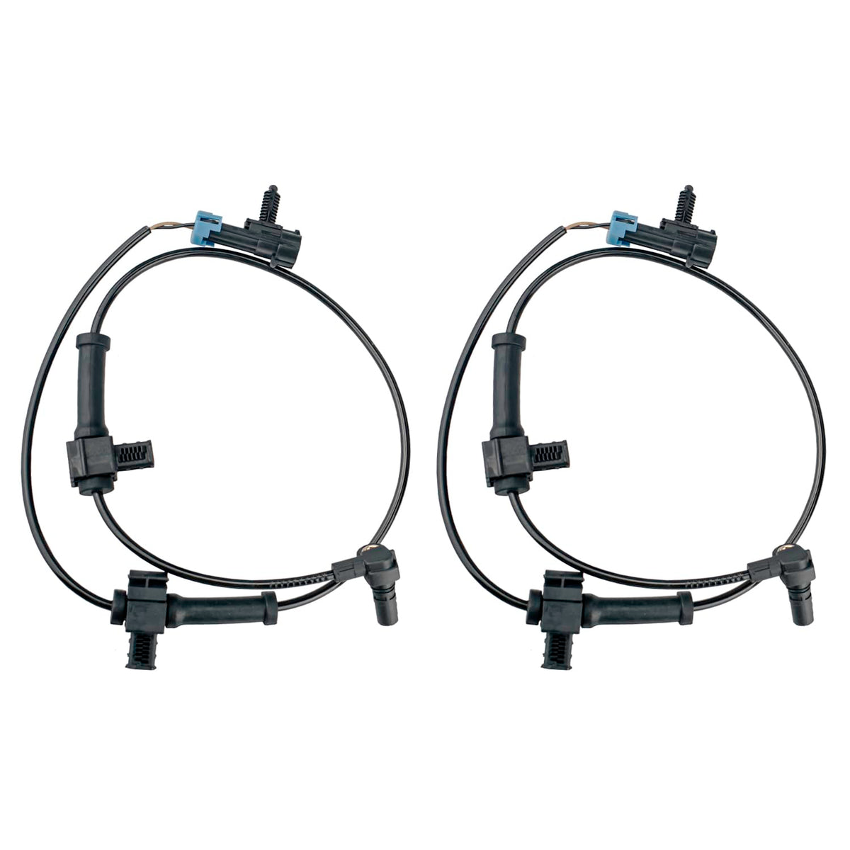 Ruizure rear ABS sensors front view showing both sensors and connectors for easy identification and fit