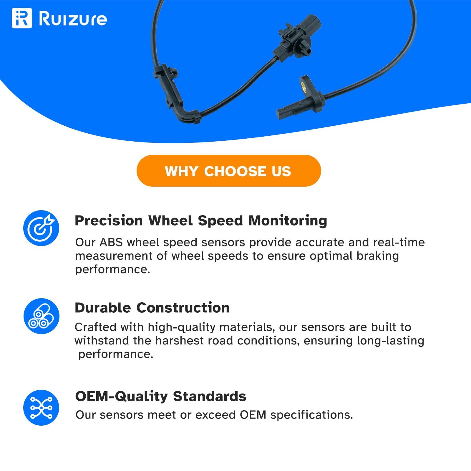 Ruizure sensor installed on a Honda Civic front hub illustrating fit and alignment benefits