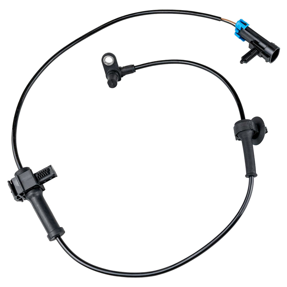 Ruizure sensor being installed on SUV rear wheel in garage demonstrating easy replacement benefit