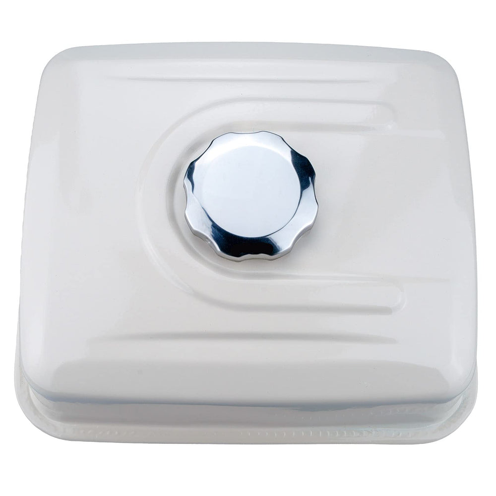 Ruma fuel cap and label detail highlighting secure seal and clear markings