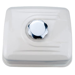 Ruma fuel cap and label detail highlighting secure seal and clear markings