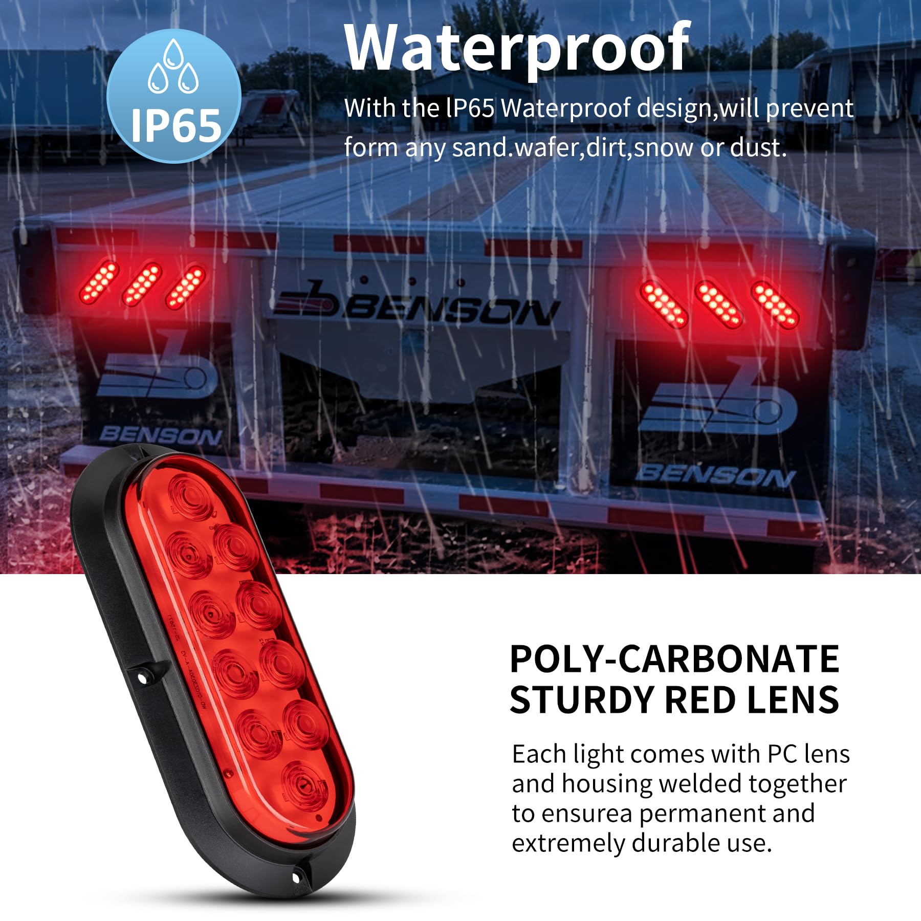 RUNBAITOO ultrasonic weld seam detail demonstrating waterproof protection