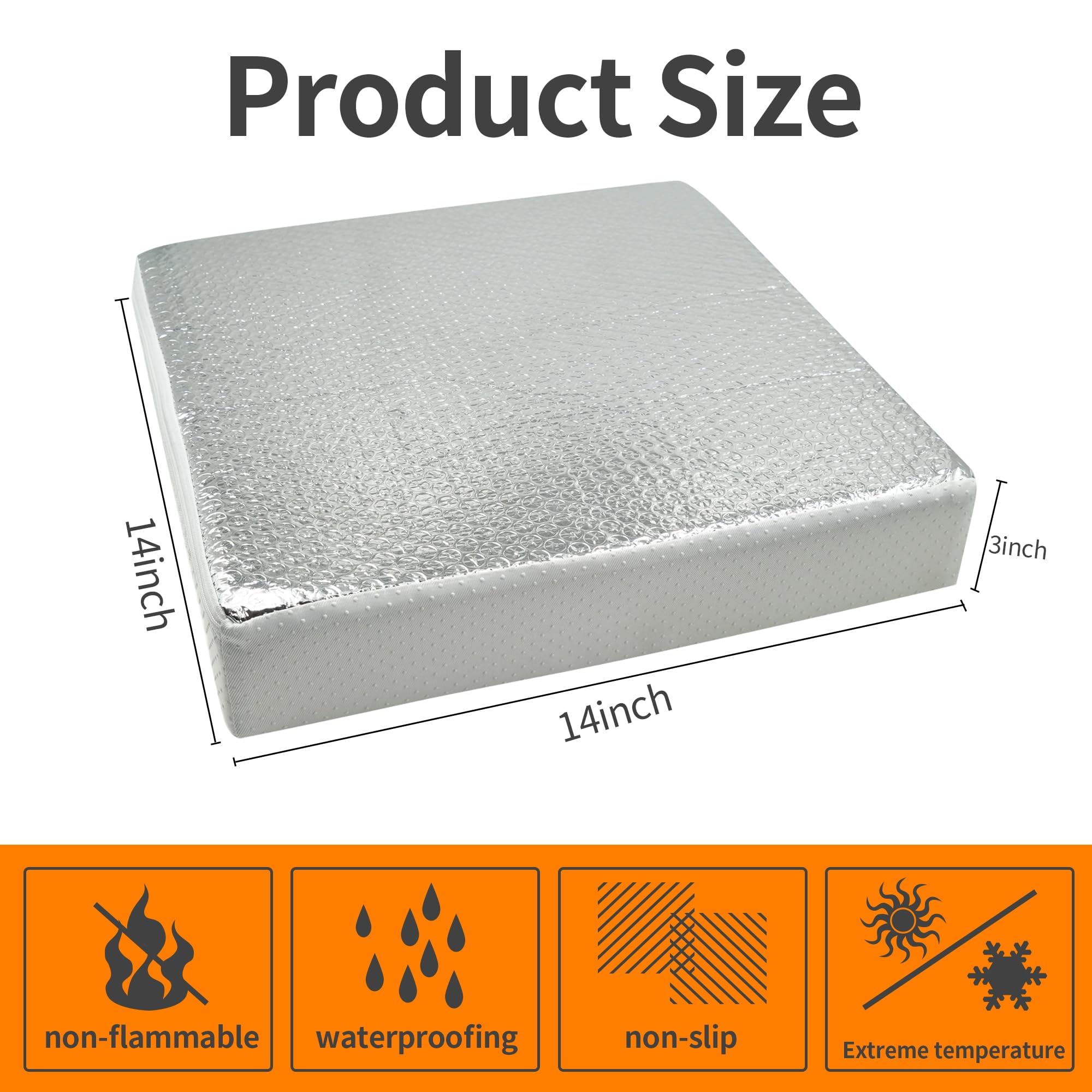 runfider cross-section of 3-inch foam showing insulating thickness benefit