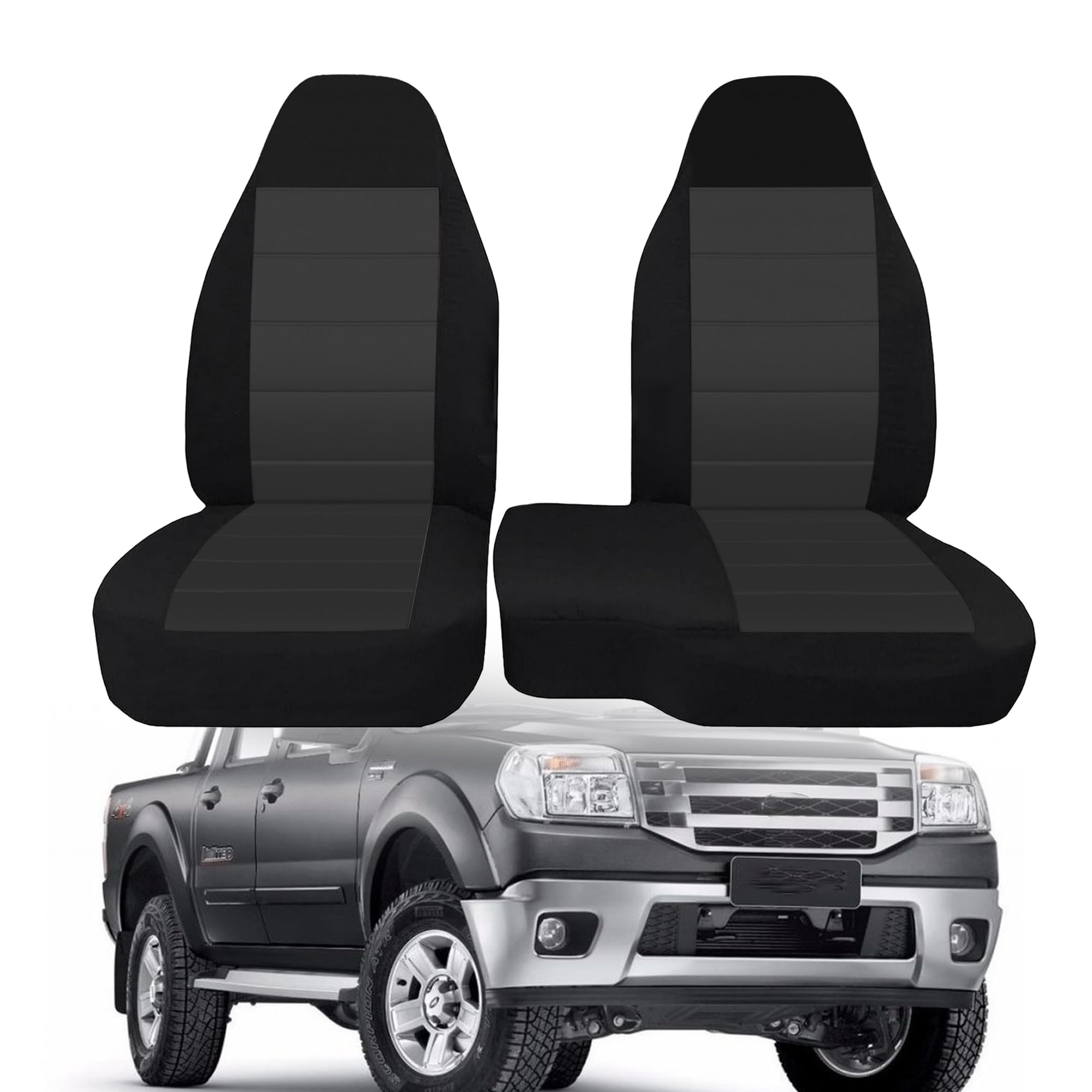 runfider front view installed on Ford Ranger bench showing clean OEM-style look
