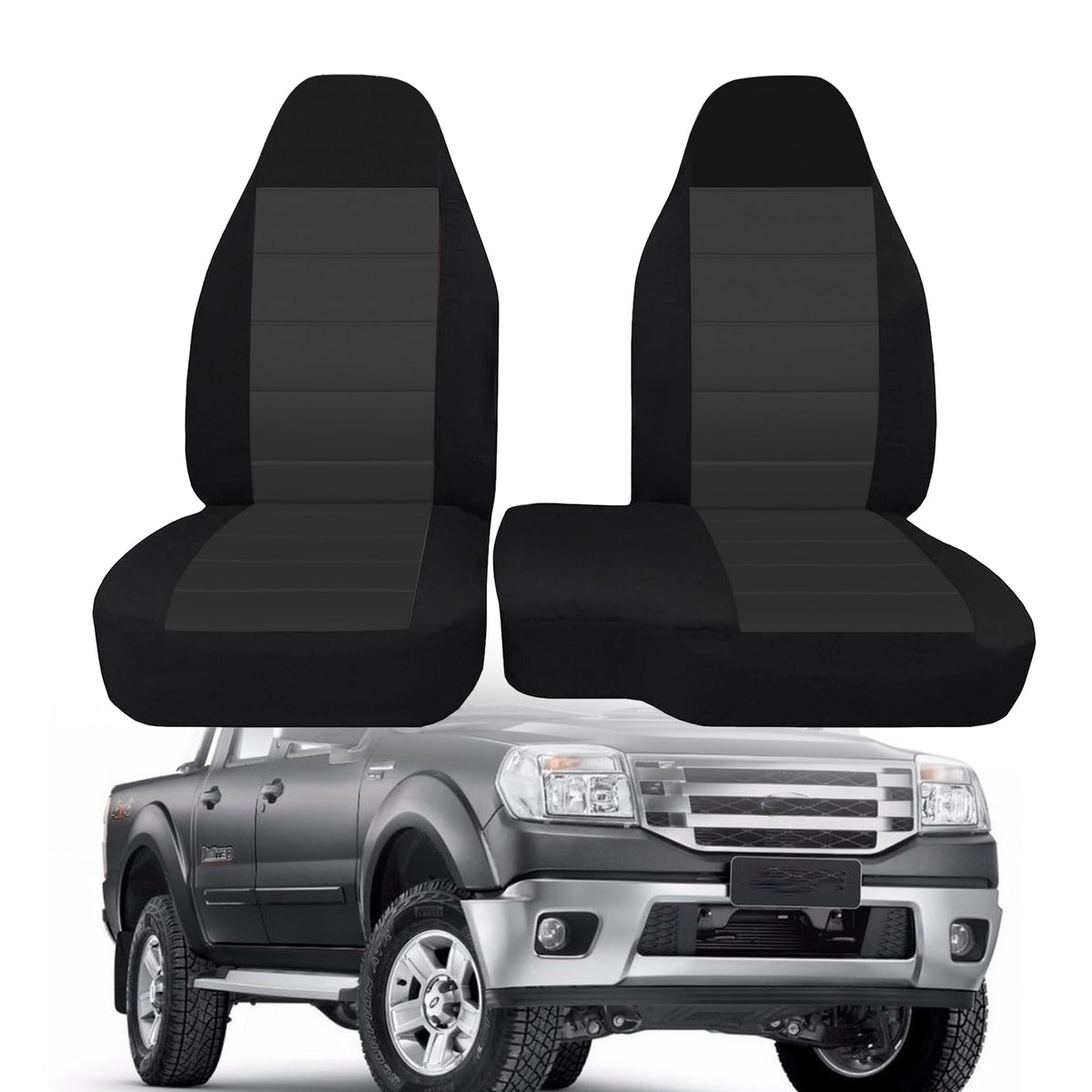 runfider front view installed on Ford Ranger bench showing clean OEM-style look