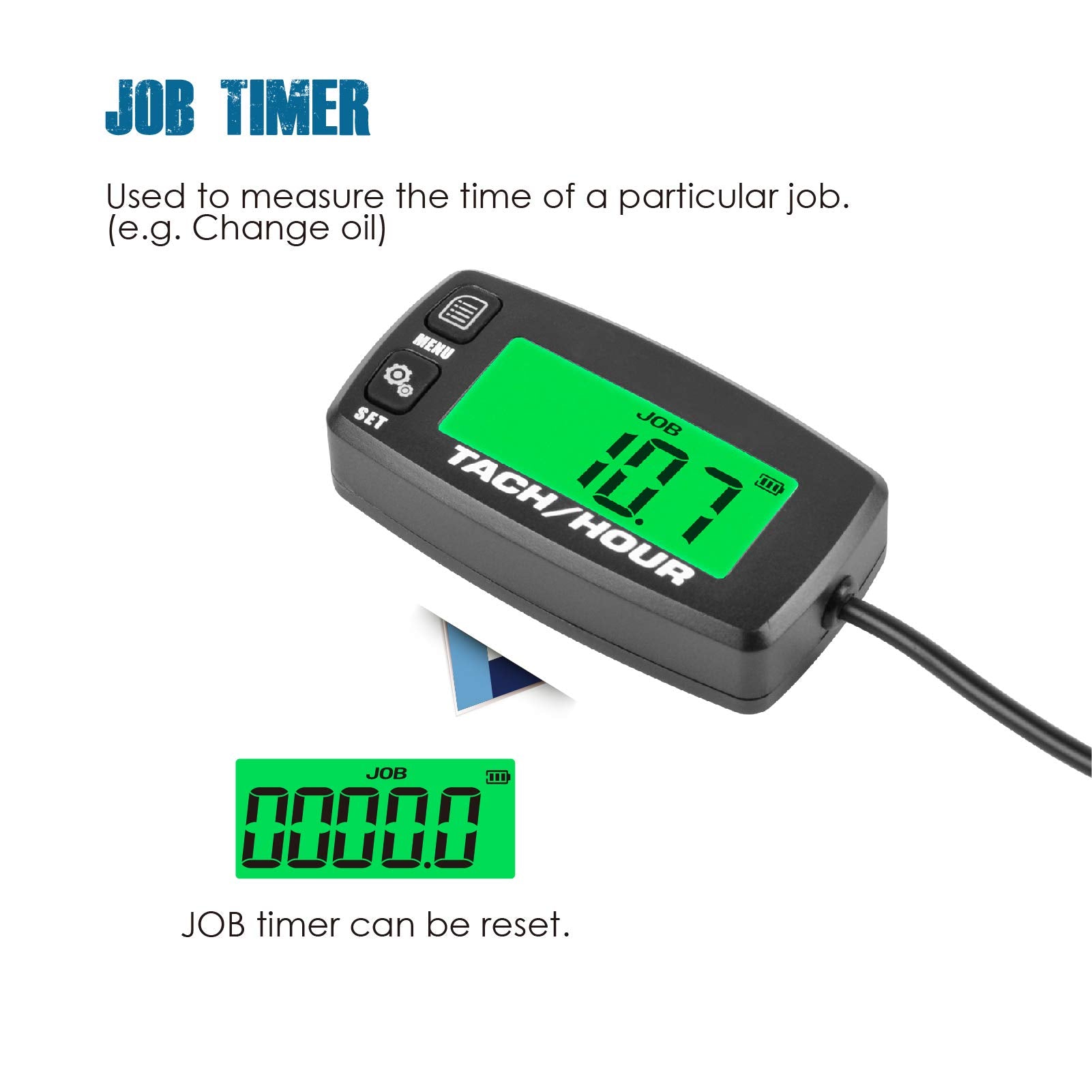 Runleader RL-HM032A button and label close-up, precise controls for timer and RPM settings