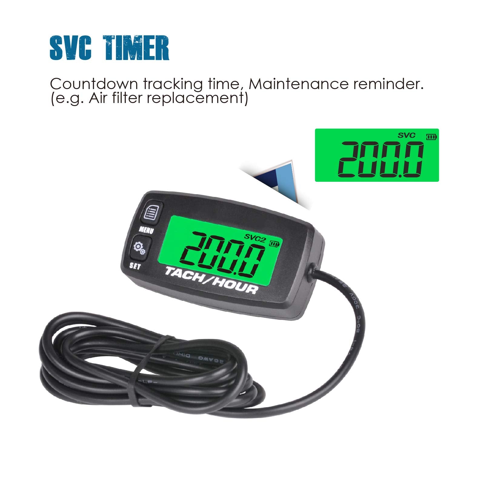 Runleader RL-HM032A wiring lead stretched to show approx 68.8 inches, flexible routing benefit