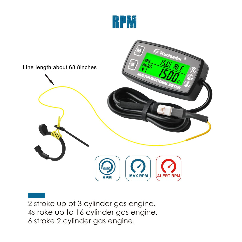 Runleader temperature probe close-up demonstrating accurate engine temperature sensing
