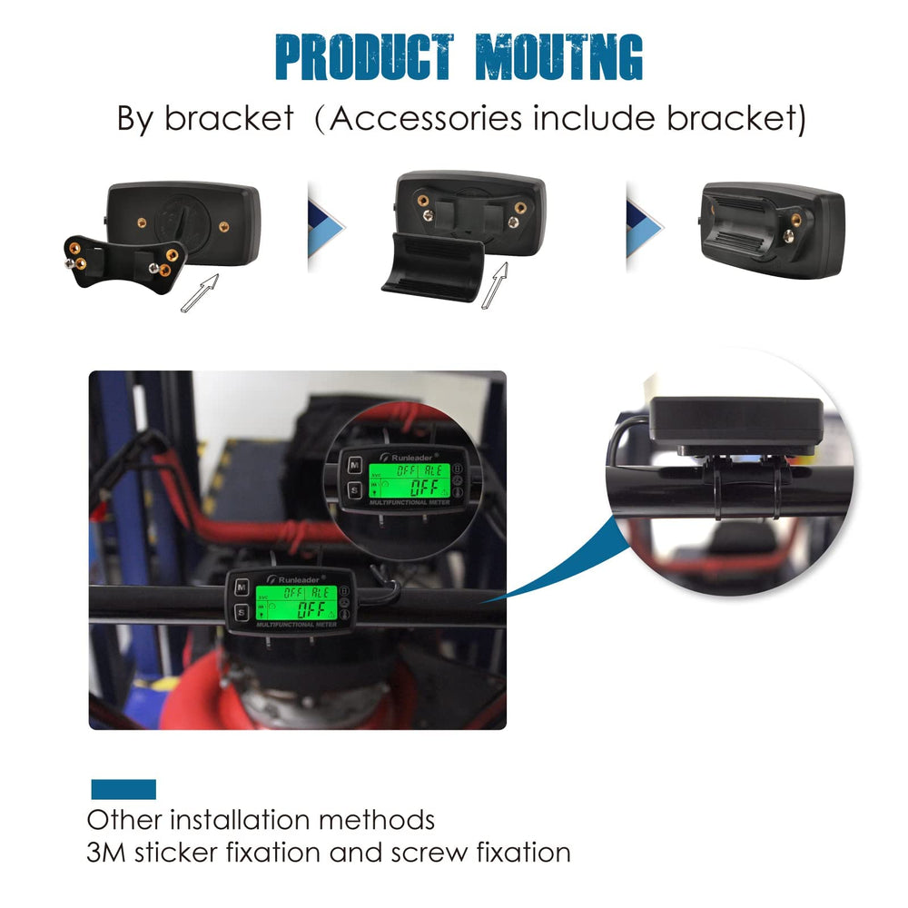 Runleader wiring and long spark-plug lead illustrating easy RPM signal connection