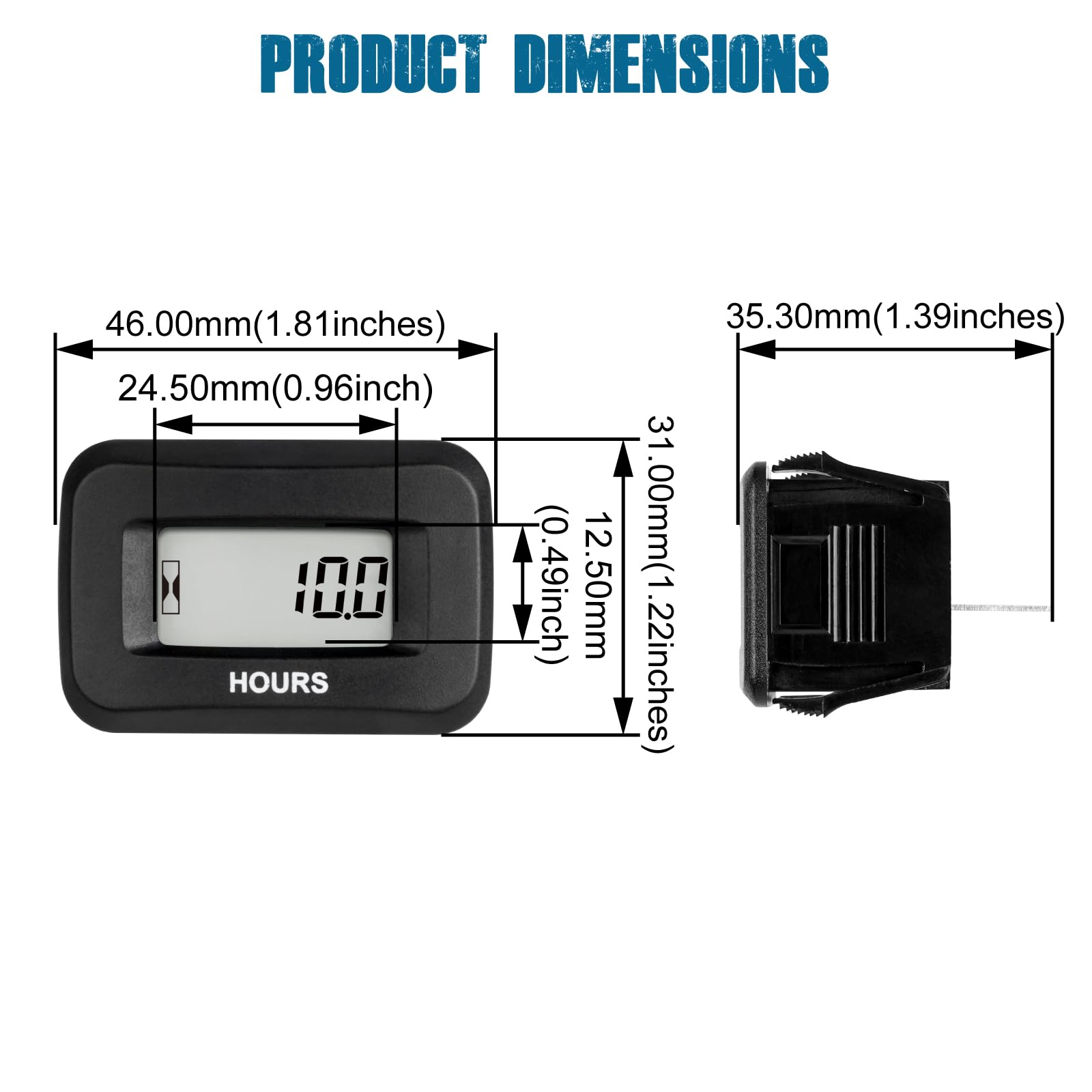 Runleader next to ruler to show compact dimensions and easy panel fit benefit