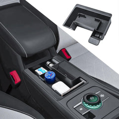 RUNROAD front view of center console organizer showing neat compartments and accessibility