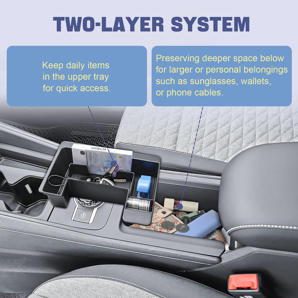 RUNROAD lower compartment holding sunglasses and wallet for hidden storage