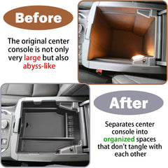RUNROAD lower compartment view storing charger and larger items securely