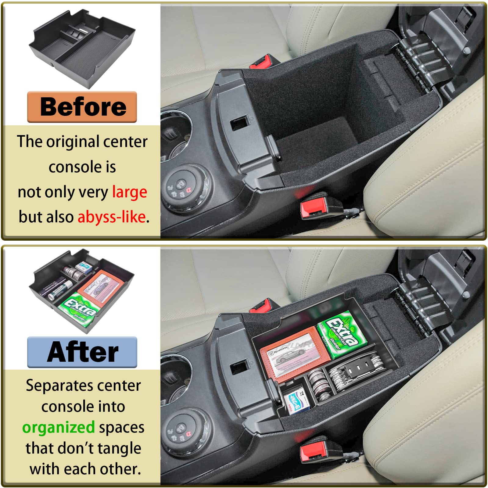 RUNROAD tray holding phone and keys for quick retrieval and reduced clutter
