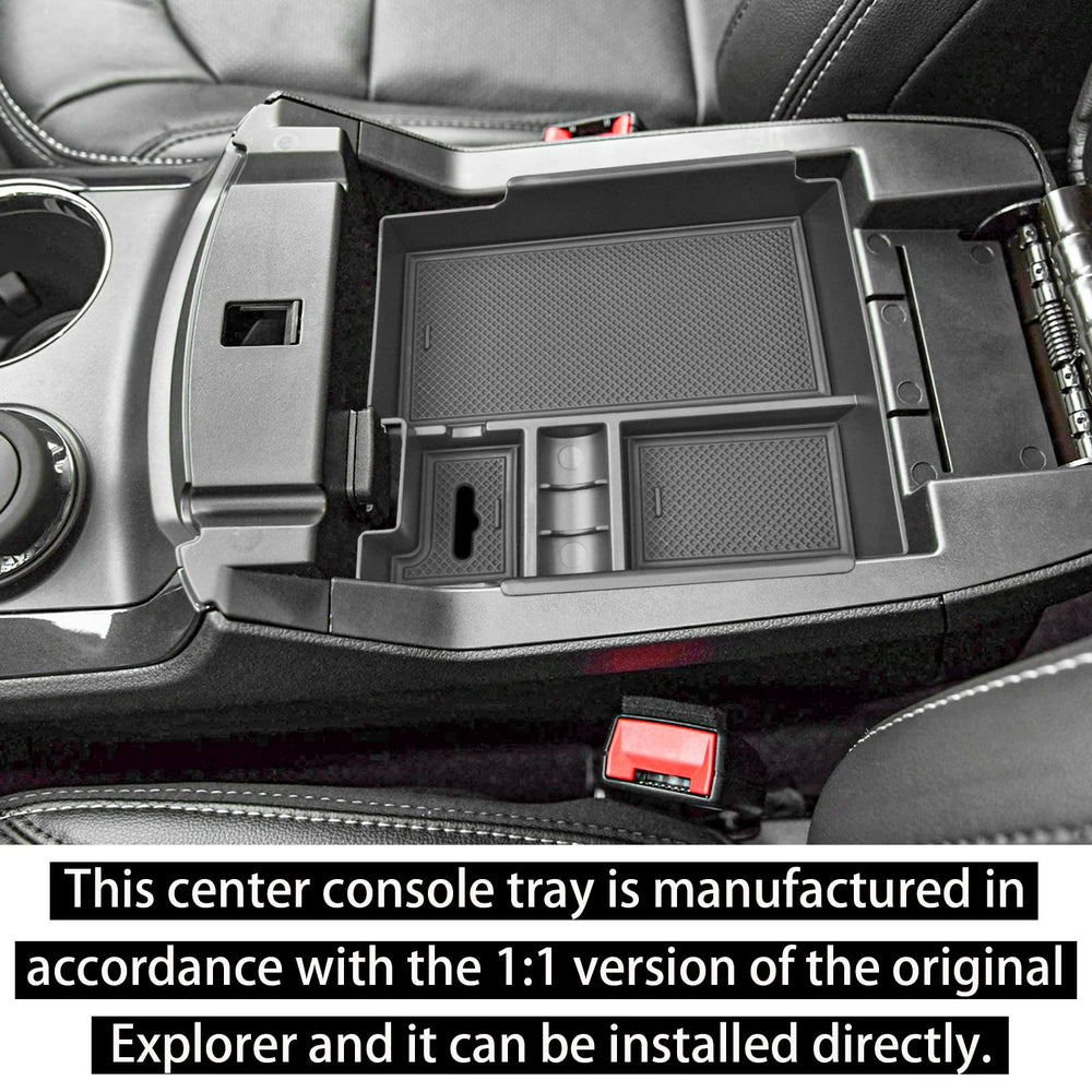 RUNROAD installed tray top view demonstrating accessible storage and tidy layout