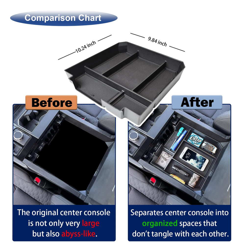 RUNROAD tray holding phone and keys for quick reach and reduced clutter