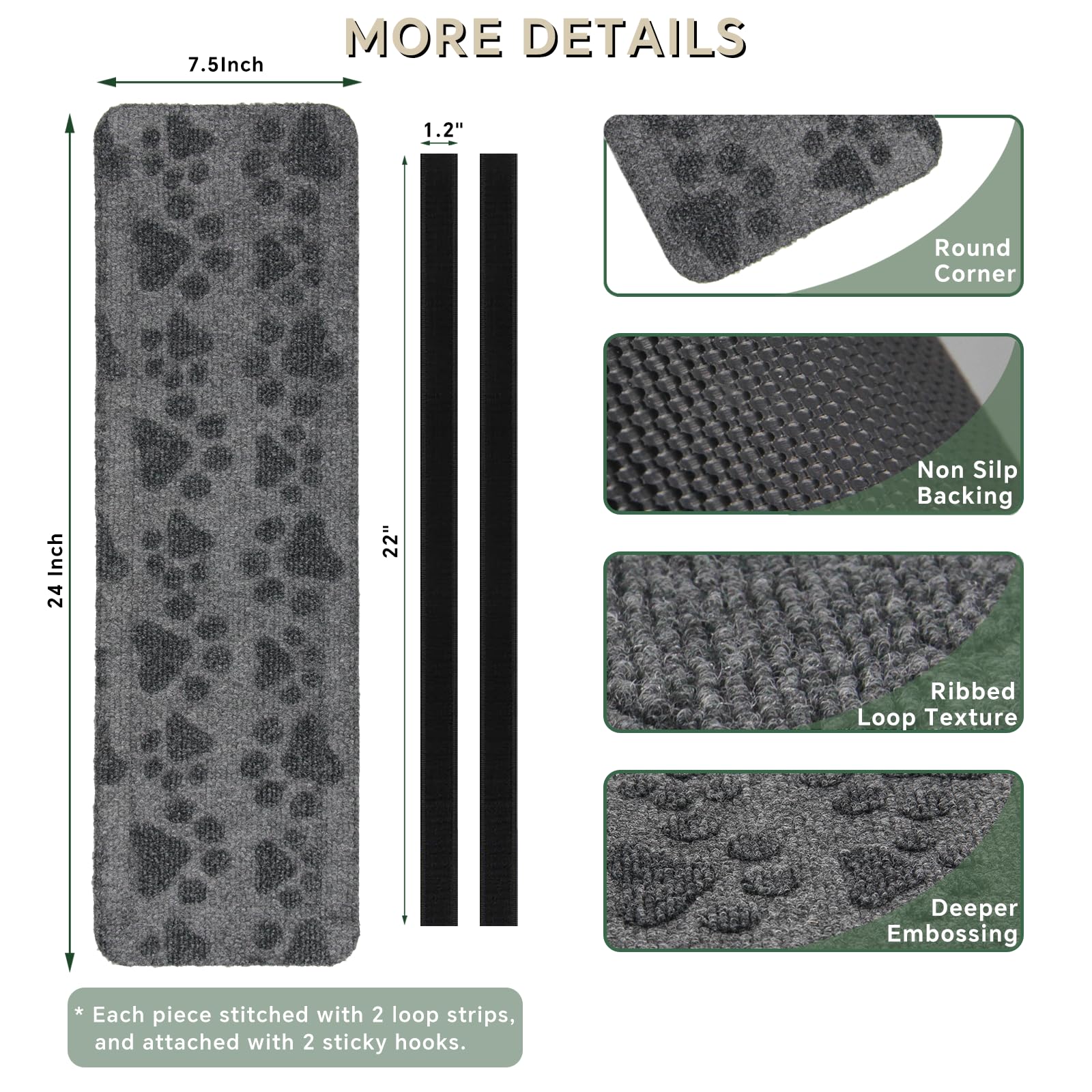 RUNROLE covers installed on camper stairs providing safer, cleaner entry