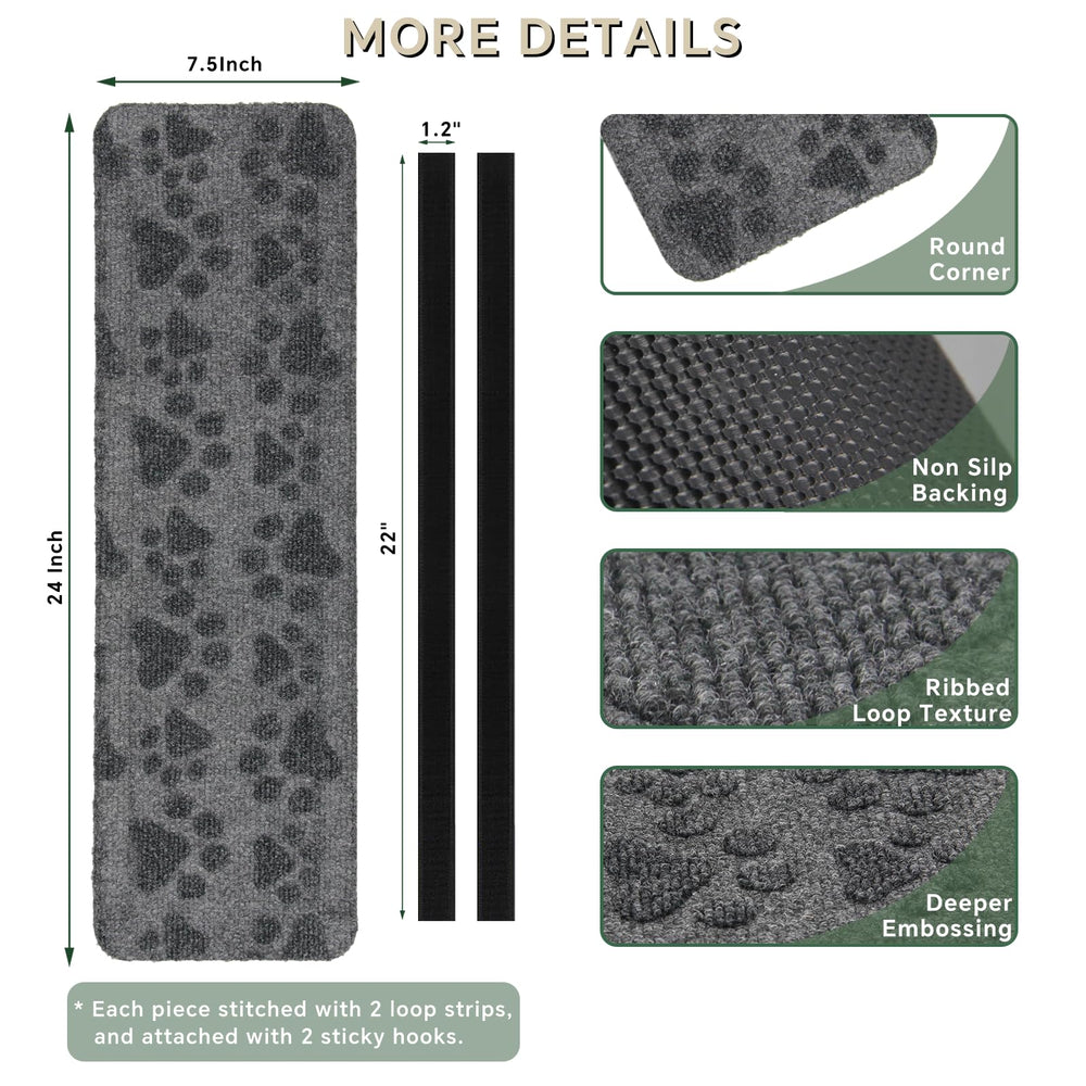 RUNROLE covers installed on camper stairs providing safer, cleaner entry