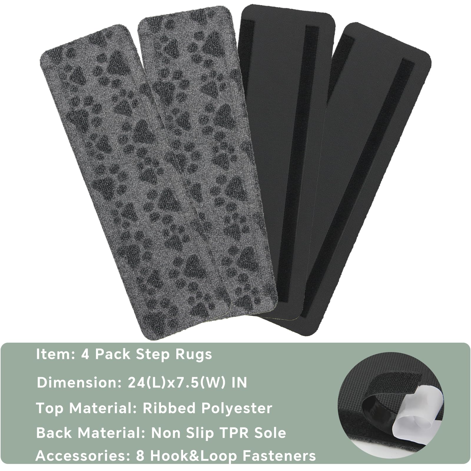 RUNROLE detail of TPR backing demonstrating waterproof, slip-resistant contact