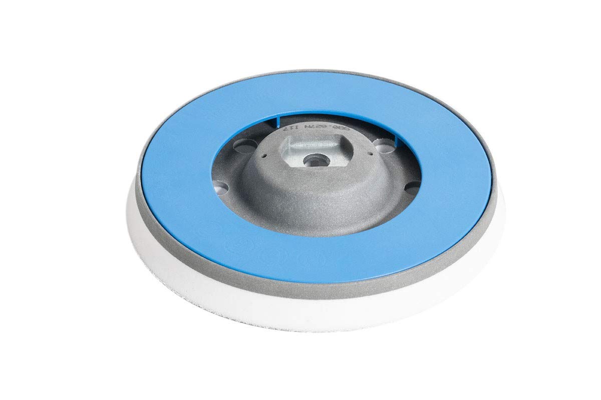 RUPES backing plate front view showing hook-and-loop surface for secure pad retention