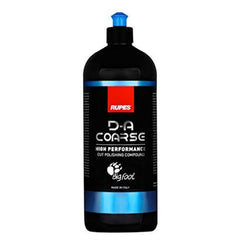 RUPES D-A Coarse 1000ml bottle front view showing label and professional finish benefit