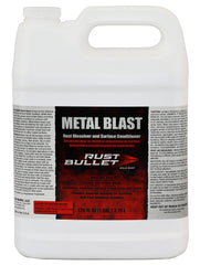 RUST BULLET front label on one‑gallon Metal Blast showing product identity and size benefit
