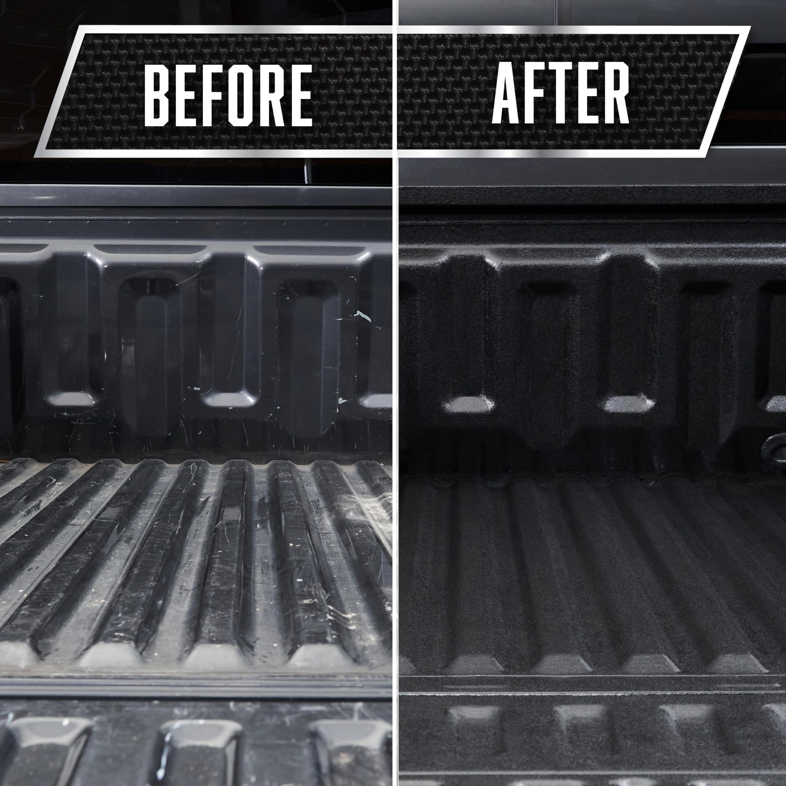 Rust-Oleum applied to running board showing rust protection benefit