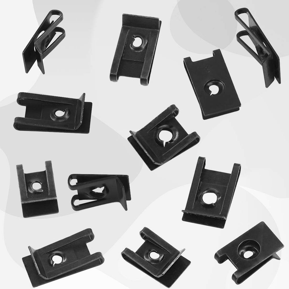 Rustark clip installed on a door panel demonstrating secure trim fastening