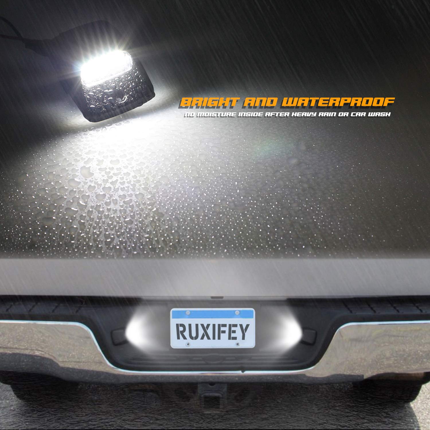 RUXIFEY sealed housing side profile showing waterproof durable construction