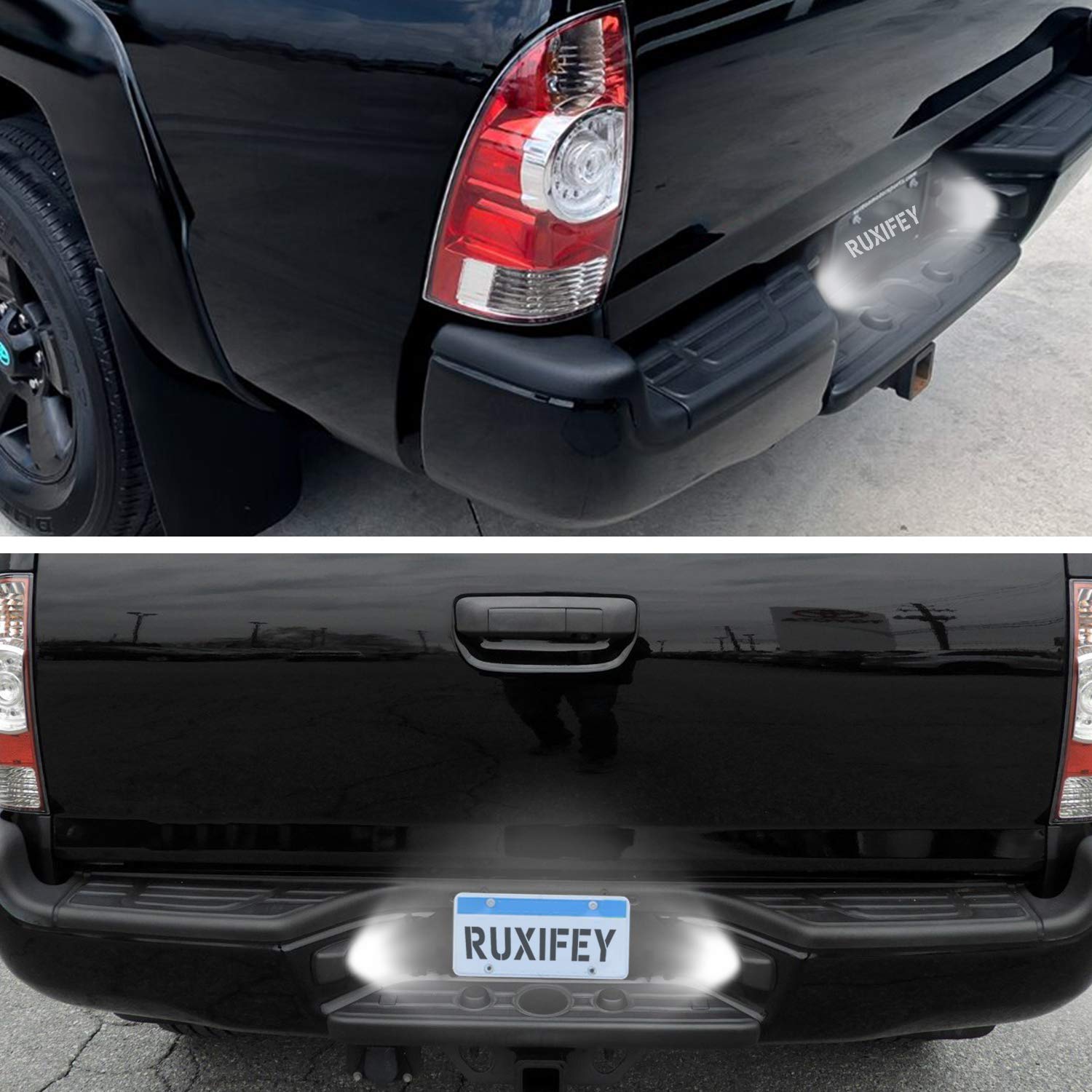 RUXIFEY size comparison next to coin showing compact direct-fit replacement