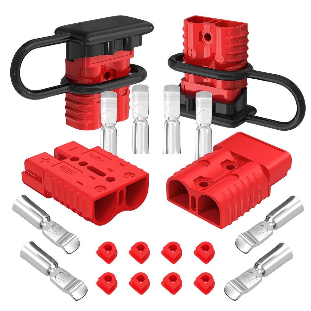 RVBOATPAT front view of 4-pack connectors showing durable housings and covers benefit safety