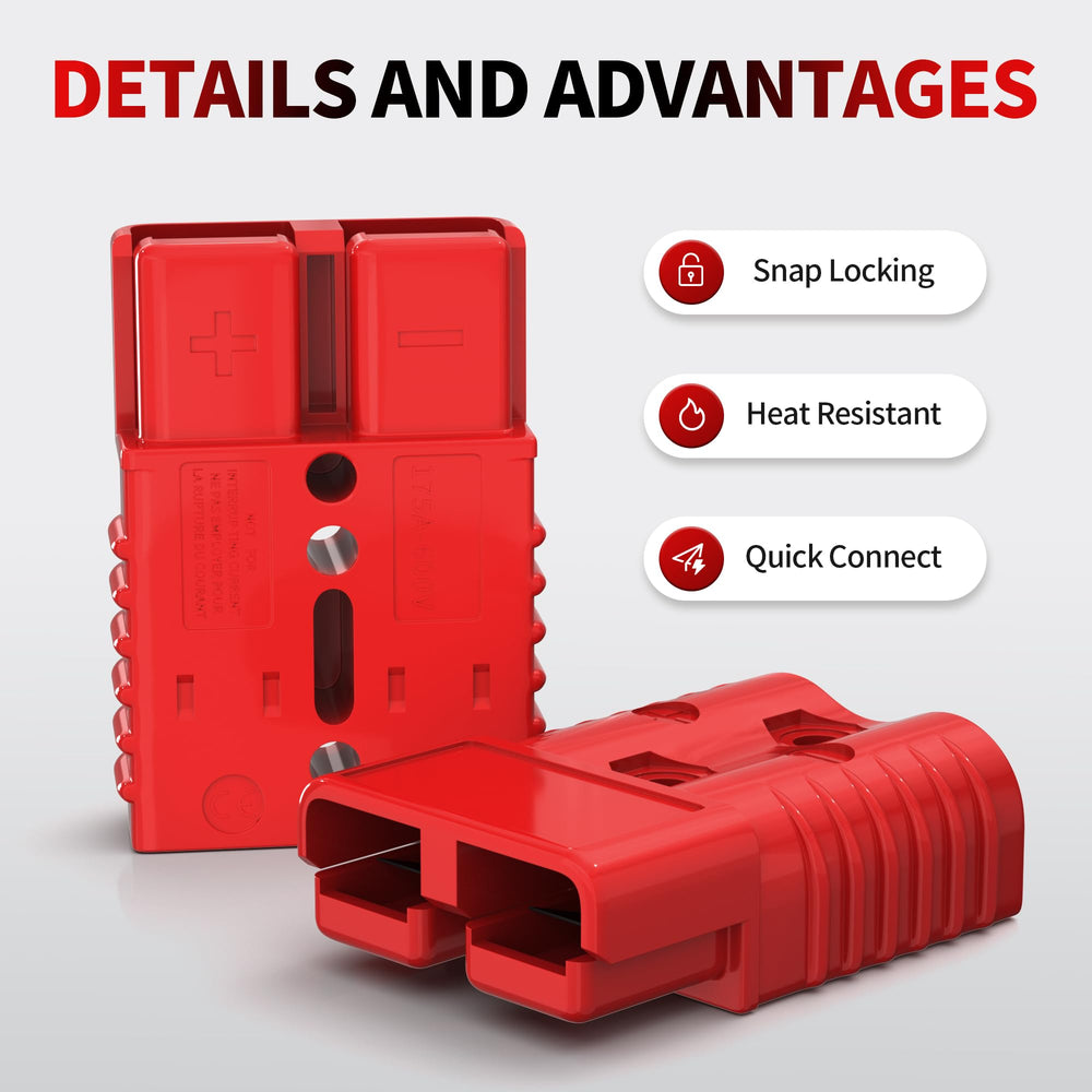 RVBOATPAT connector attached to winch cable demonstrating quick disconnect convenience