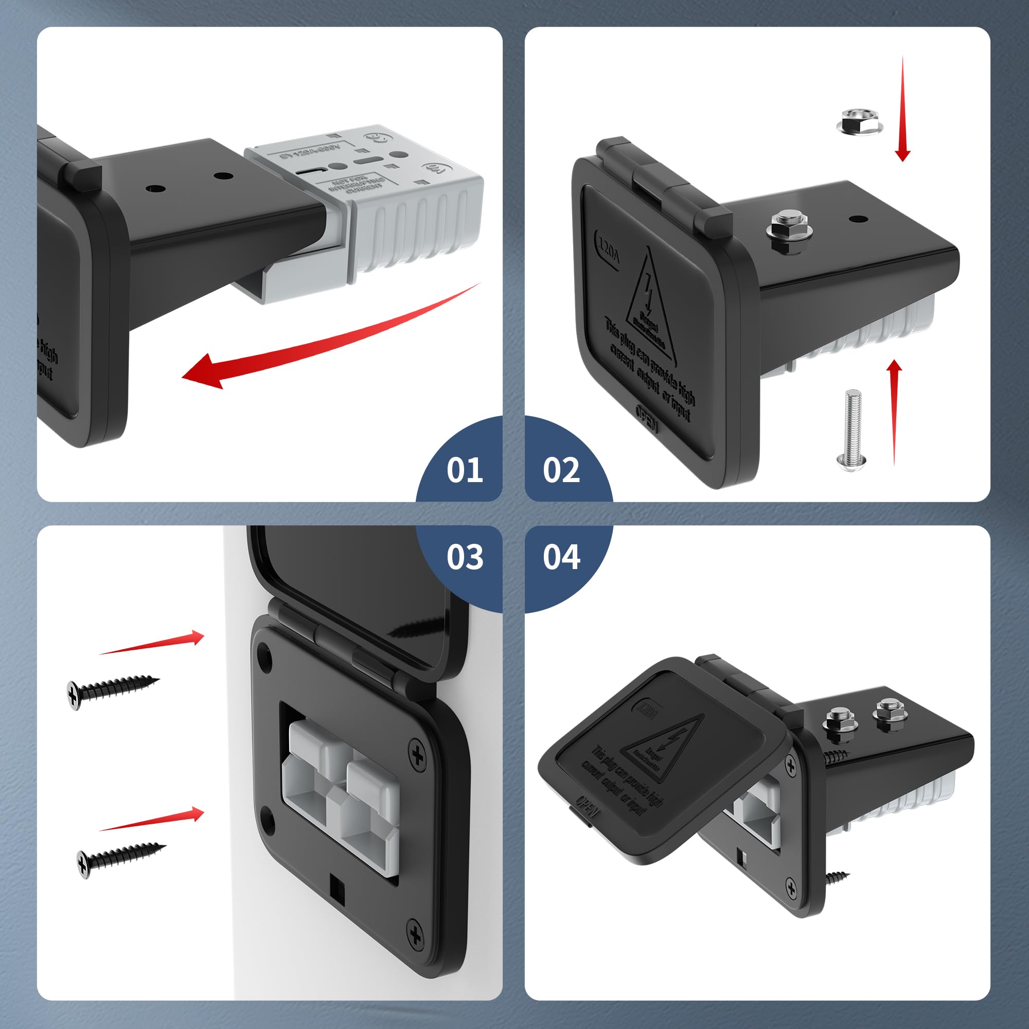 RVBOATPAT protective cover and screws showing included hardware for protection