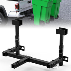 Rvdeaa front-mounted on pickup showing stable twin-can transport benefit