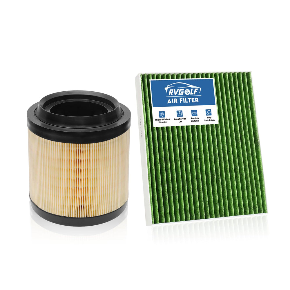 RVgolf engine filter front view showing fit and durable frame benefit