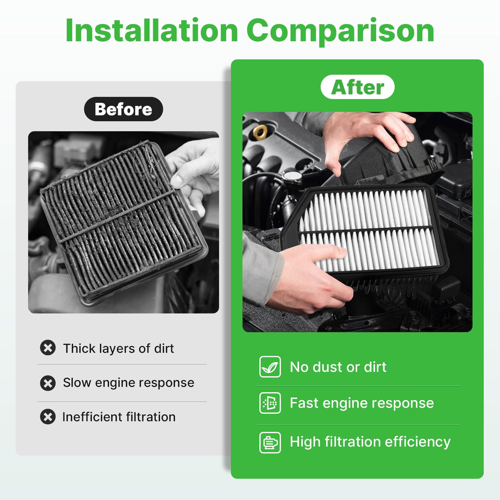 RVgolf cabin filter staged in glovebox ready for quick homeowner replacement