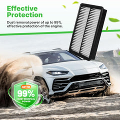 RVgolf engine filter installed in Mazda engine bay improving intake airflow