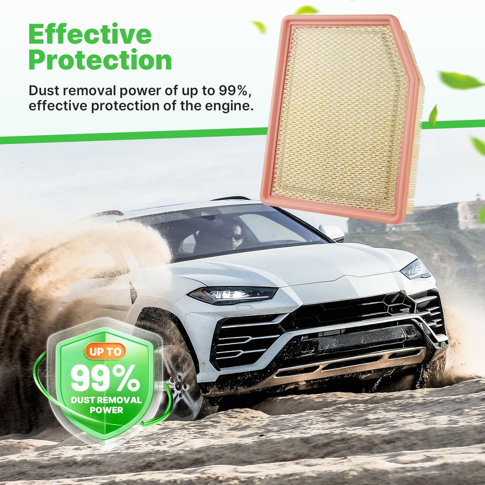 RVgolf engine filter installed in engine bay reducing intake contaminants