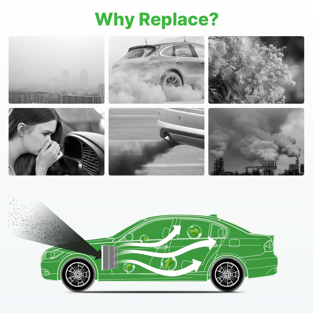 RVgolf vents in car interior showing improved airflow and cleaner cabin benefit