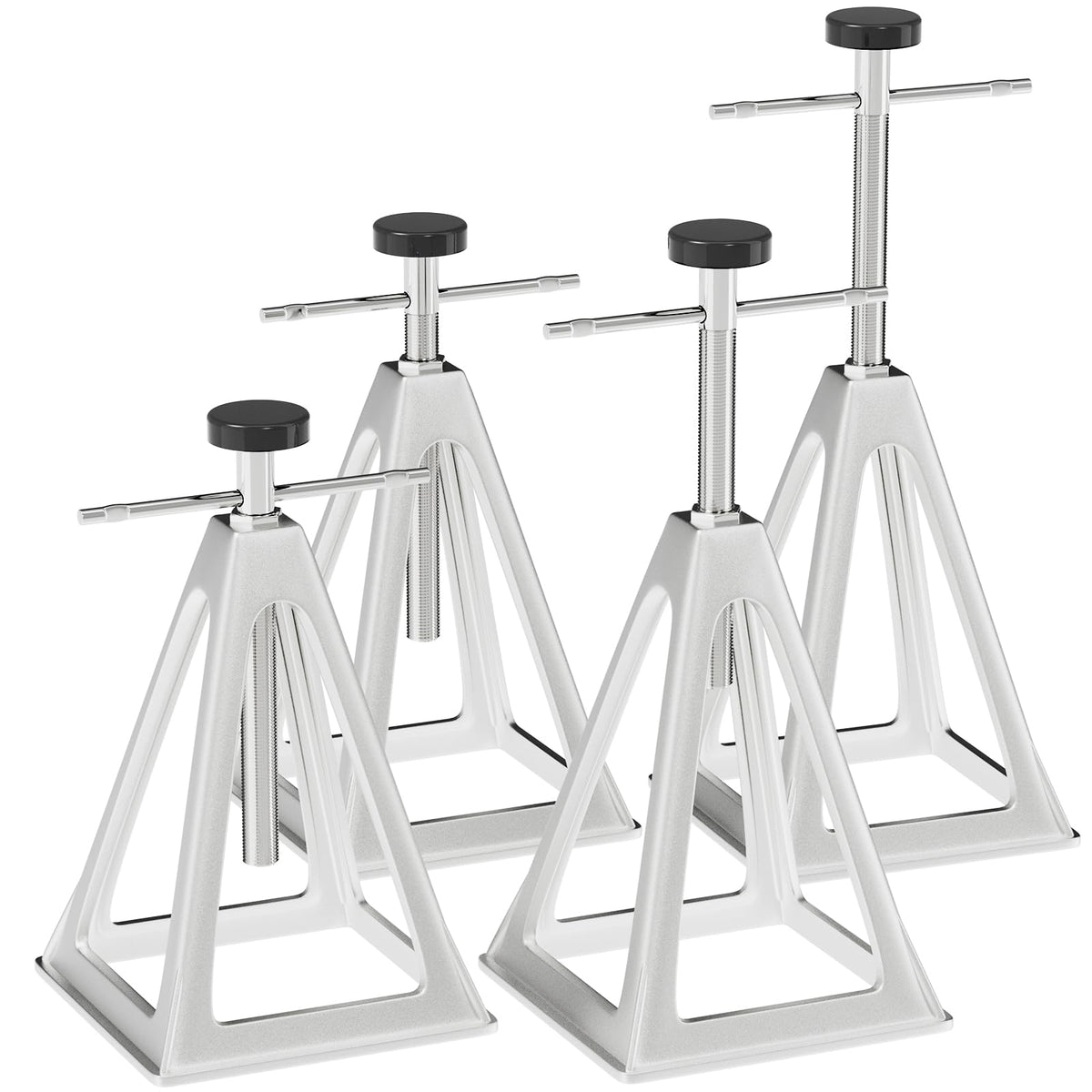 RVGUARD front view of four jacks showing compact kit and portability benefit