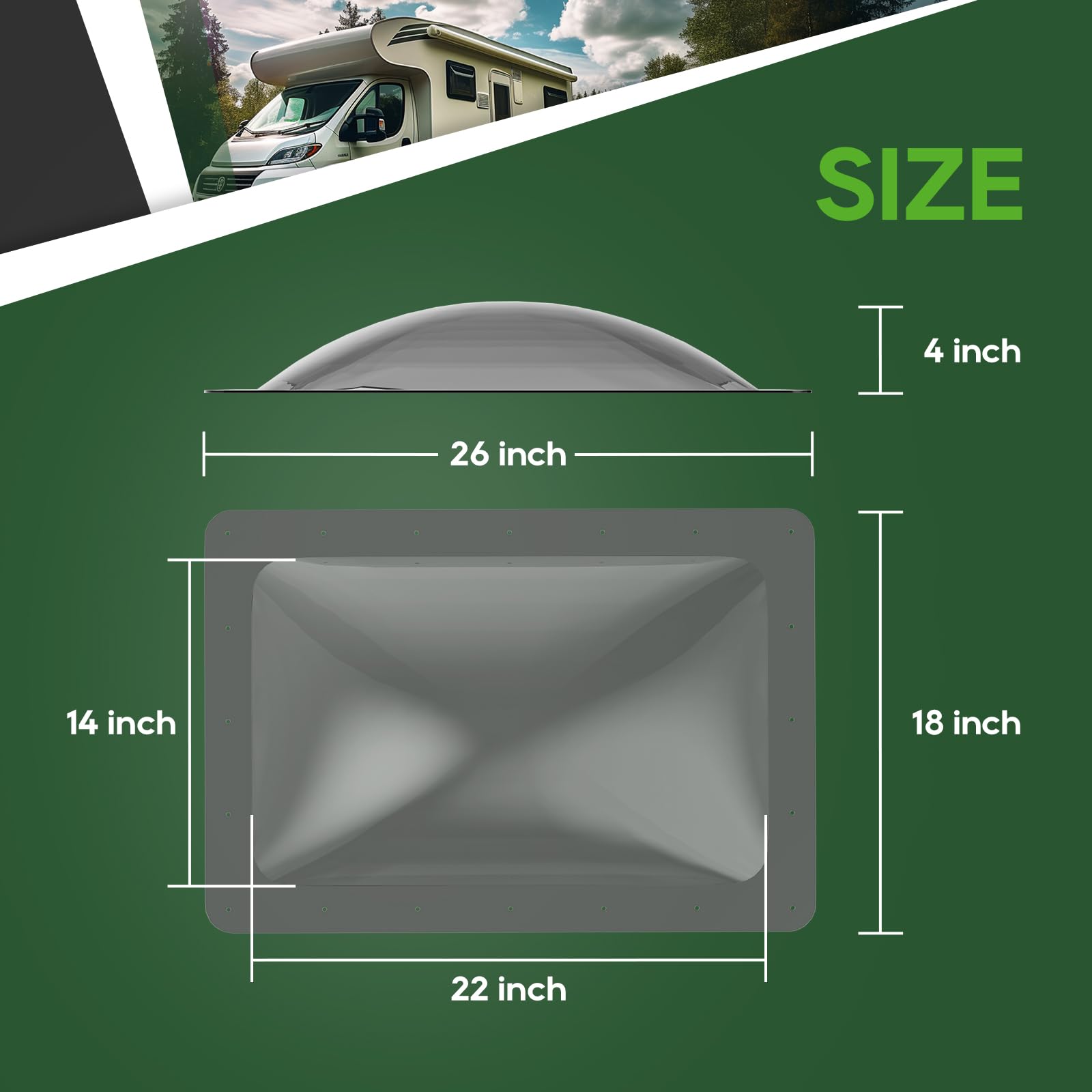 RVGUARD included screws and hardware ready for easy screw-on installation